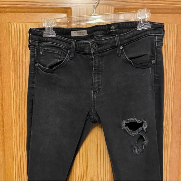 AG Adriano Goldschmied The Legging Ankle Distressed Jeans 29R - Picture 3 of 6